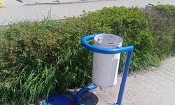 Eskişehir'de çöp kapağı yere bırakıldı