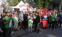 İsrail'in saldırısına Eskişehir'de protesto: Nöbet başlatıldı