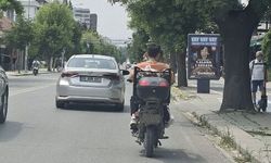 Eskişehir'deki kasksız sürüş dikkat çekti
