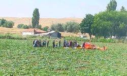 Ankara’da eğitim helikopteri tarlaya düştü: SON DAKİKA