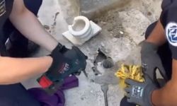 Eskişehir'de 5 metrelik boruda mahsur kaldı: Kamera ile bulundu