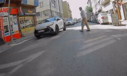 Eskişehir'de yaya geçidinde kural ihlali kamerada
