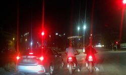 Eskişehir'de trafiği tehlikeye atan yarış kamerada