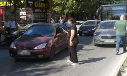 Eskişehir'de yasak parklar kaza getirdi: Trafik kilitlendi