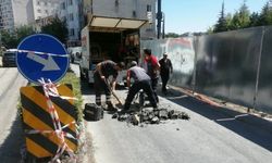 Eskişehir'in işlek caddesinde doğalgaz çalışması tamamlandı