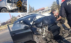 Eskişehir yolunda iki otomobil çarpıştı: 6 yaralı