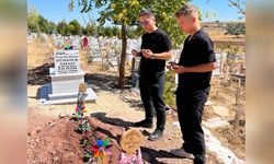 Altes üyeleri Elif’in mezarında dua etti