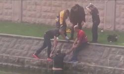 Eskişehir Porsuk Çayı'nda korku dolu anlar: Ölümden döndü