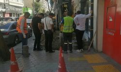 Eskişehir'de ana caddede kazı çalışması