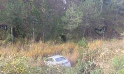 Kütahya'da dere yatağına uçan aracın sürücüsü yaralandı