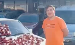 Eskişehir’de görenleri şaşırtan takas! Otomobilini 100 kilo sucukla değiştirdi