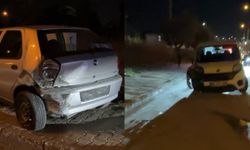 Eskişehir’de iki araç çarpıştı, şans eseri yaralanan olmadı