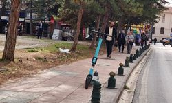 Eskişehir kaldırımlarında geçiş çilesi