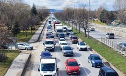 Eskişehir çevre yolunda yoğunluk mesai bitimiyle artıyor