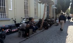 Çarşı Camii önünde motosiklet yoğunluğu
