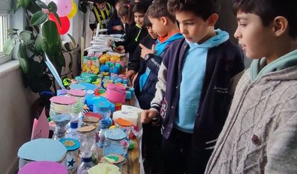 Altıntaş’ta miniklerin el yapımı oyuncak sergisi