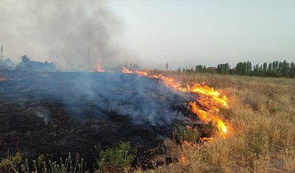 Eskişehir'de bir dönüm araziyi yaktılar