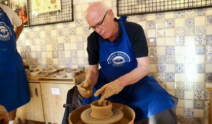 Eskişehir'in kültürel mirası için tornanın başına geçti