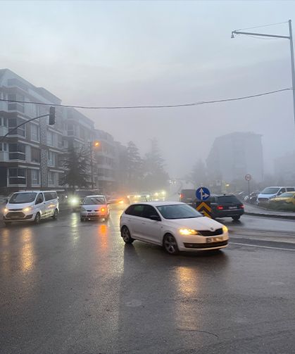 Eskişehir’de sabah sisinin büyüleyici manzarası