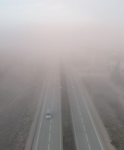 Eskişehir'de ulaşıma sis engeli