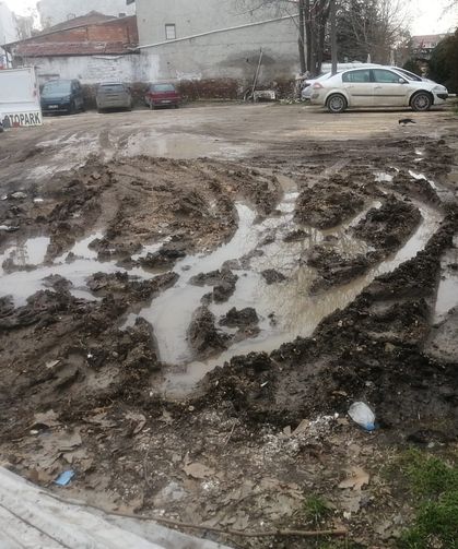 Eskişehir kent merkezine yakışmayan görüntü