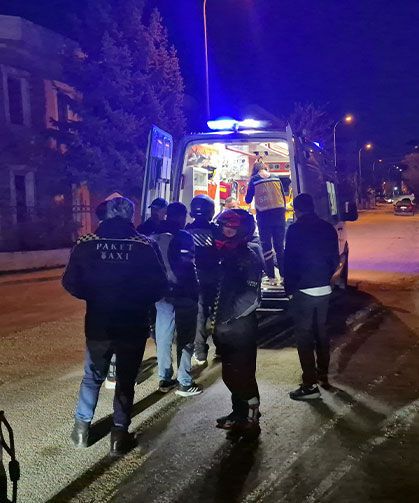 Eskişehir'de motosiklet kazası: Kurye yaralandı