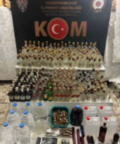 Eskişehir'de polis göz açtırmıyor: Sahte alkole 3 gözaltı