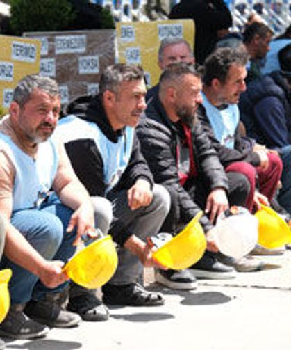 Maden işçilerinin direnişi...