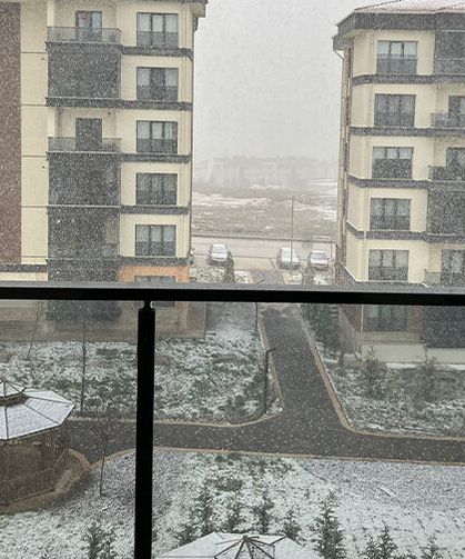 Eskişehir'de kar etkili oldu: Yüksek kesimler beyaza büründü
