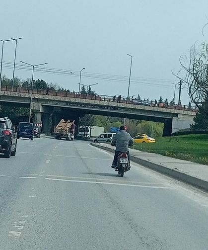 Eskişehir çevre yolunda tehlikeli yolculuk!