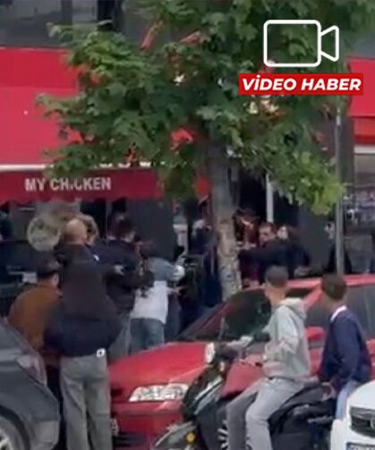 Eskişehir’de yumruk yumruğa kavga kameraya böyle yansıdı
