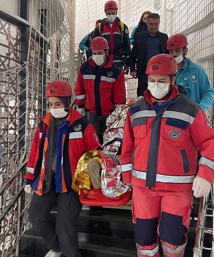 Eskişehir'deki hastanede gerçeğini aratmayan tatbikat