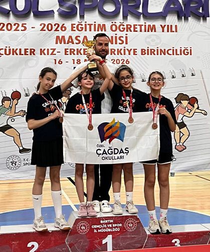 Özel Çağdaş Okulları Türkiye üçüncüsü oldu