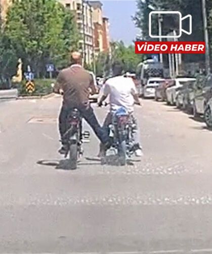 Eskişehir'de trafiği böyle tehlikeye attılar