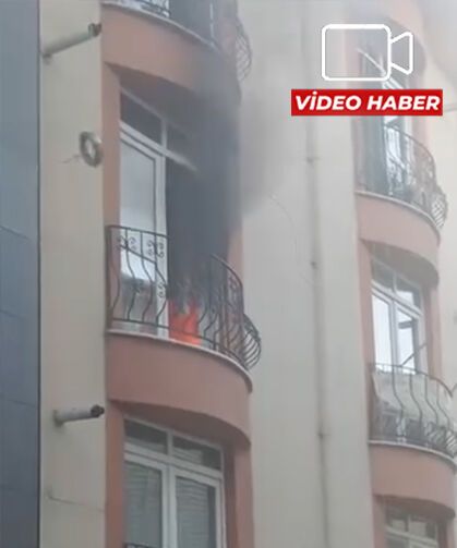 Eskişehir'de mahallede panik anları: Apartman dairesinde yangın çıktı