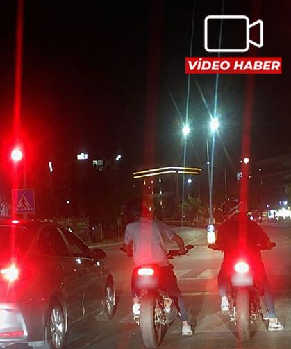 Eskişehir'de trafiği tehlikeye atan yarış kamerada