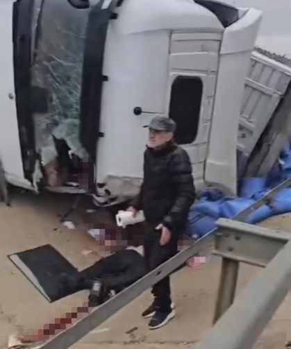 Ankara-Eskişehir yolu üzerindeki feci kazada kolu kopan sürücü tedavi altına alındı
