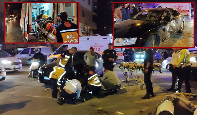 Eskişehir'de araç motosiklete çarptı: 2 kişi ağır yaralandı!