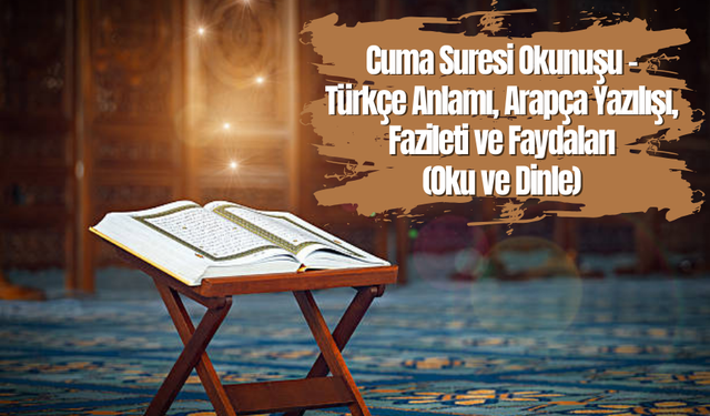 Cuma Suresi Okunuşu - Türkçe Anlamı, Arapça Yazılışı, Fazileti ve Faydaları (Oku ve Dinle)