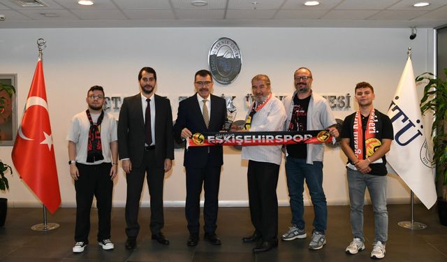 Eskişehirspor'un İstanbul’daki temsilcisi BKŞ'den İTÜ'ye ziyaret