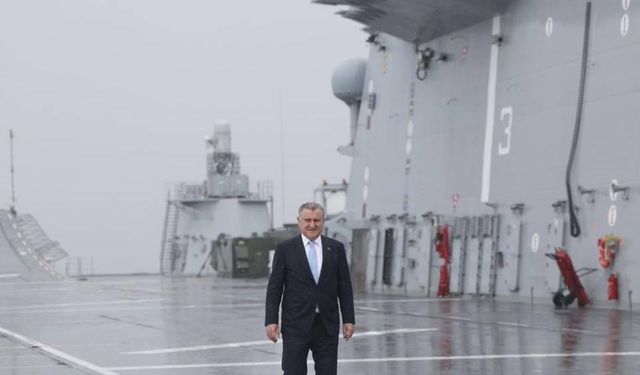 Bakan açıkladı: TCG Anadolu, Samsun’a doğru yola çıktı