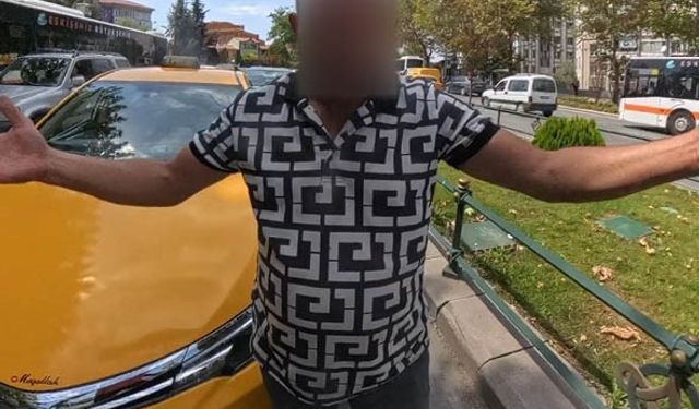 Taksici ve kurye arasında kavga