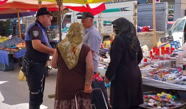Eskişehir'de polis halkı bilinçlendirmek için sahada