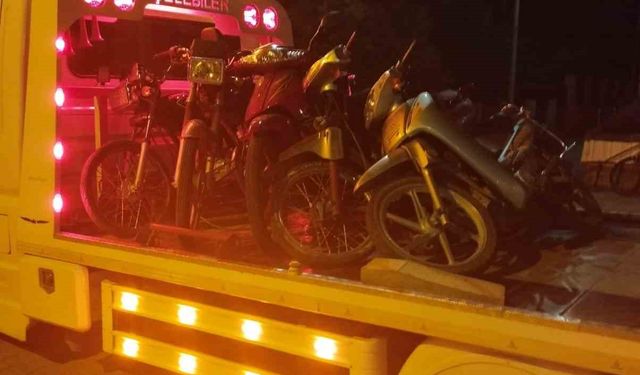 Bolvadin’de motosiklet denetimi: 20 araç trafikten men edildi