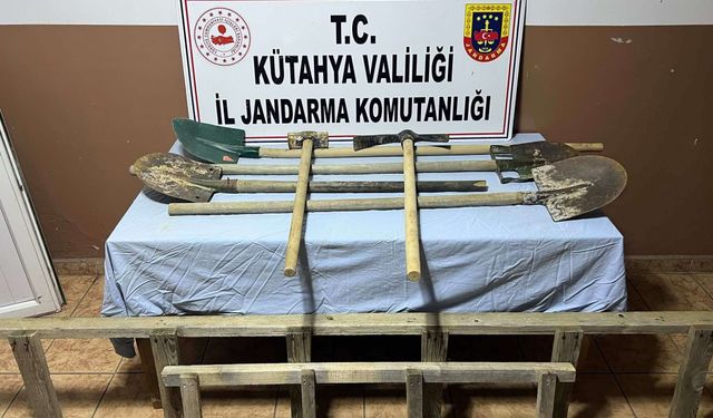Kütahya'da izinsiz kazı operasyonu