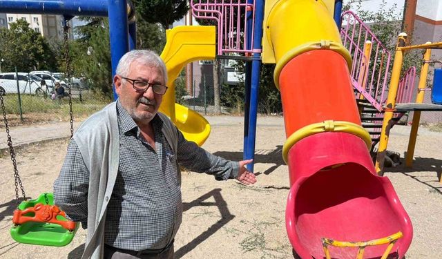 Bu kaydırak kazaya davetiye çıkarıyor