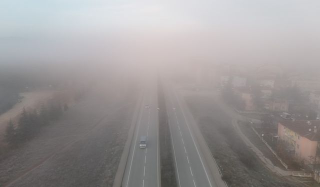 Eskişehir'de ulaşıma sis engeli