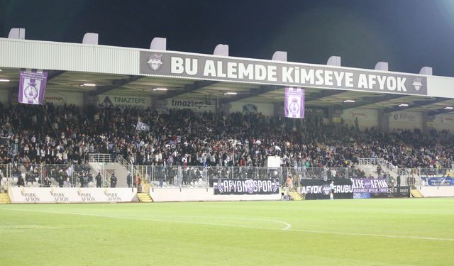 Afyonspor’dan Kütahyaspor’a tribün jest…