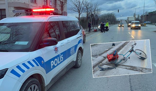 Eskişehir'de kaza: Bisikletiyle karşıya geçen yaşlı adama motor çarptı