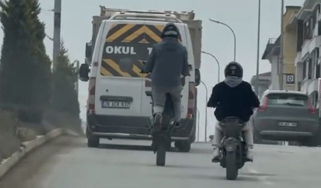 Eskişehir trafiğinde tehlikeli hareketler: İşte o anlar...